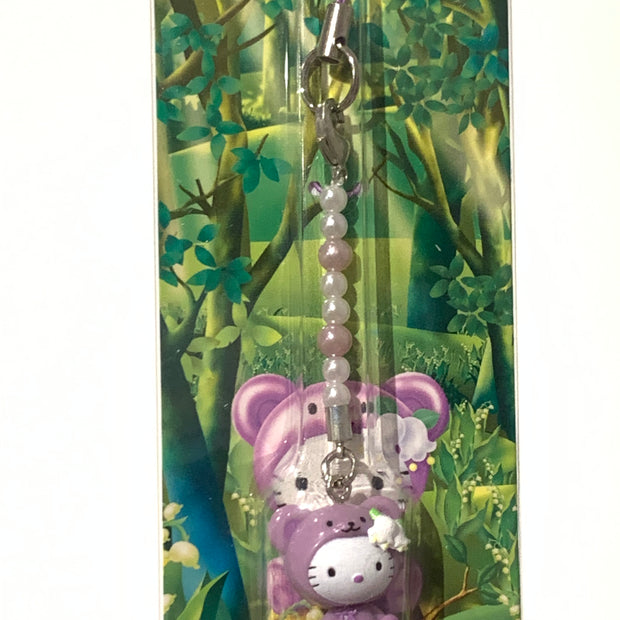 Hello Kitty Gotochi Keychain-2003 Hokkaido (北海道) Lily of the Valley Winter Bear – Japan Exclusive Vintage Keychain