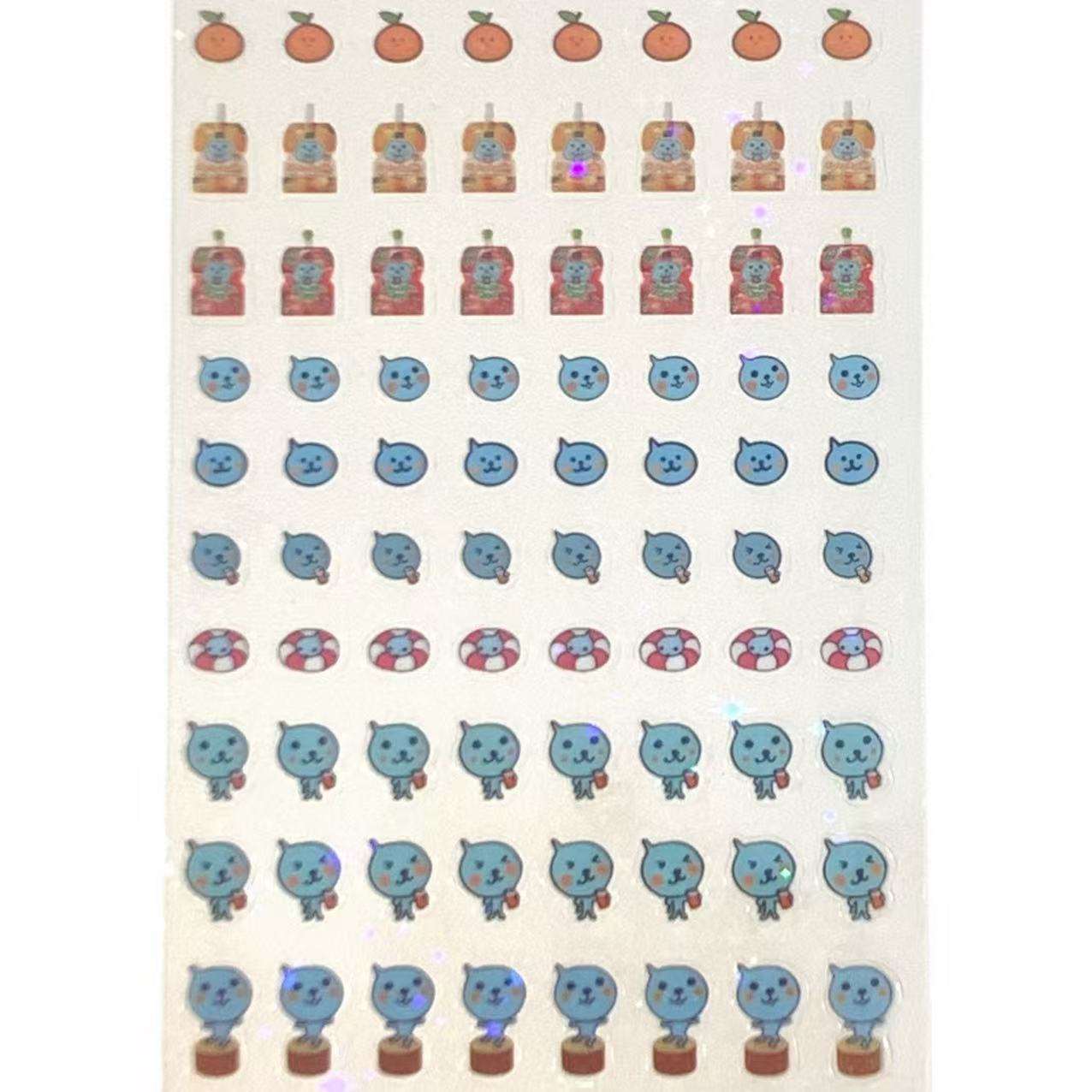 Qoo Sticker Sheet – Coca-Cola Japan Mascot Collection