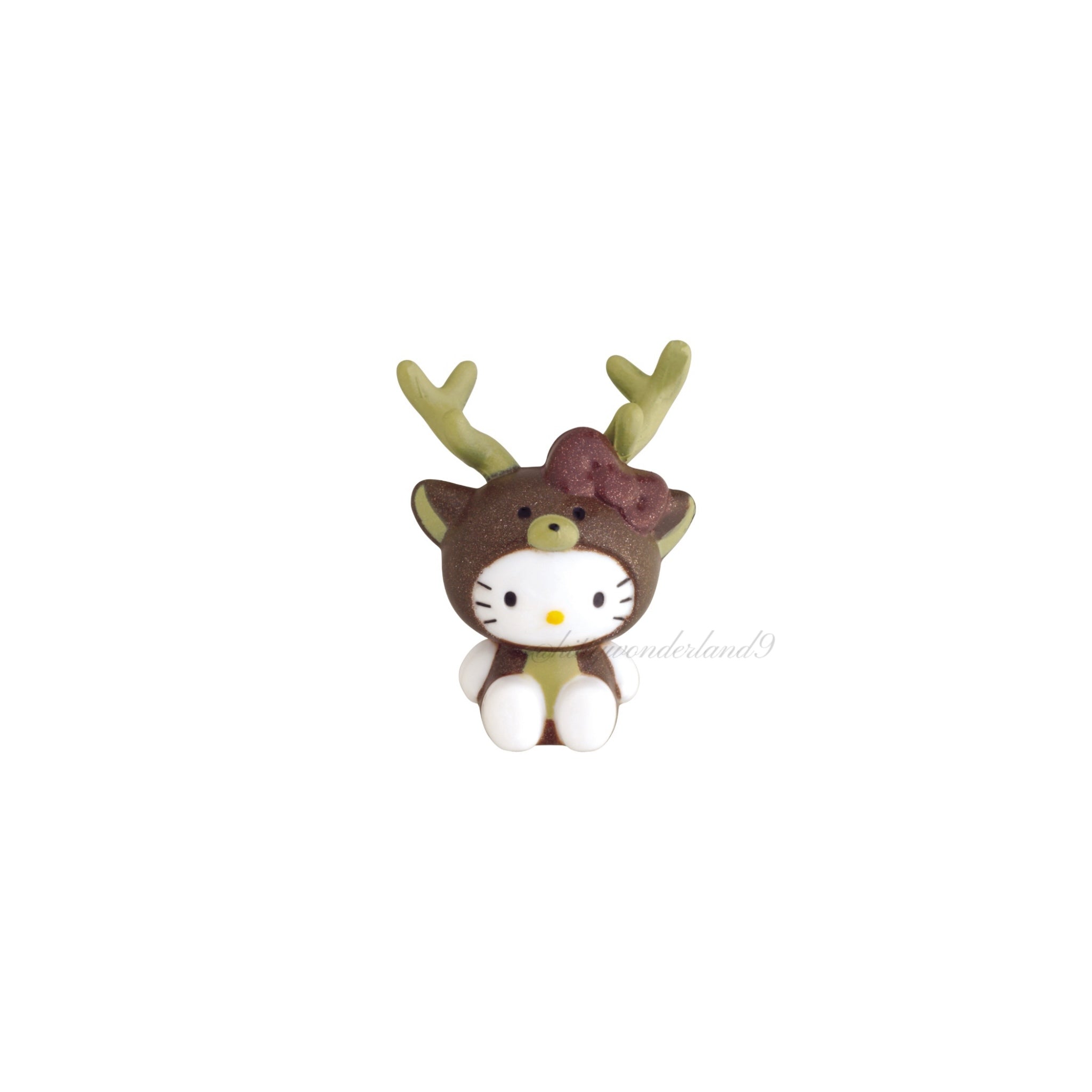 Hello Kitty Gotochi Keychain-2000 Hokkaido (北海道) Ezo Deer – Japan Exclusive Vintage Keychain