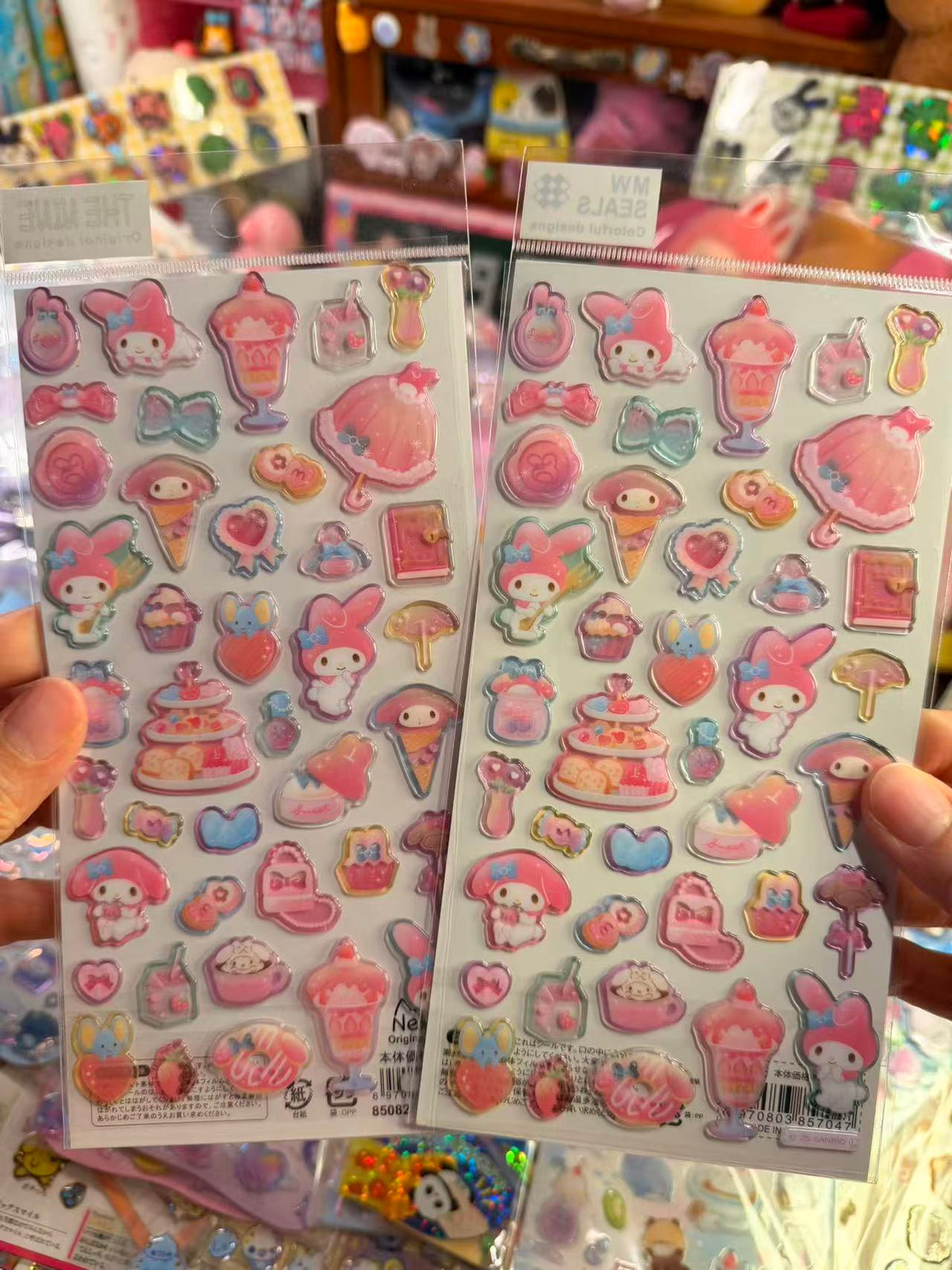 Sanrio melody cake stickers