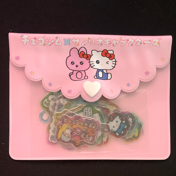 Choigosim x Sanrio Characters Flake Sticker & Case Set｜24 Pieces