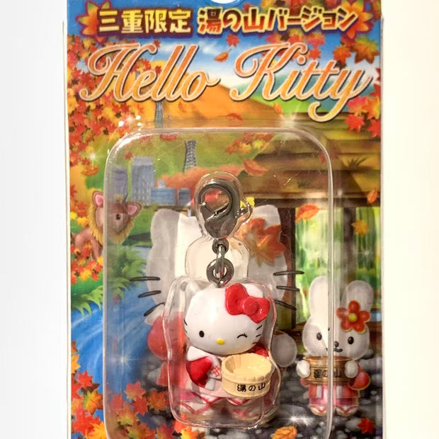 Hello Kitty Gotochi Keychain-2008 Mie (三重県) Yunoyama Onsen – Japan Exclusive Vintage Keychain