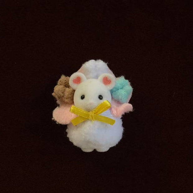 Calico critters White Mouse Baby Popcorn