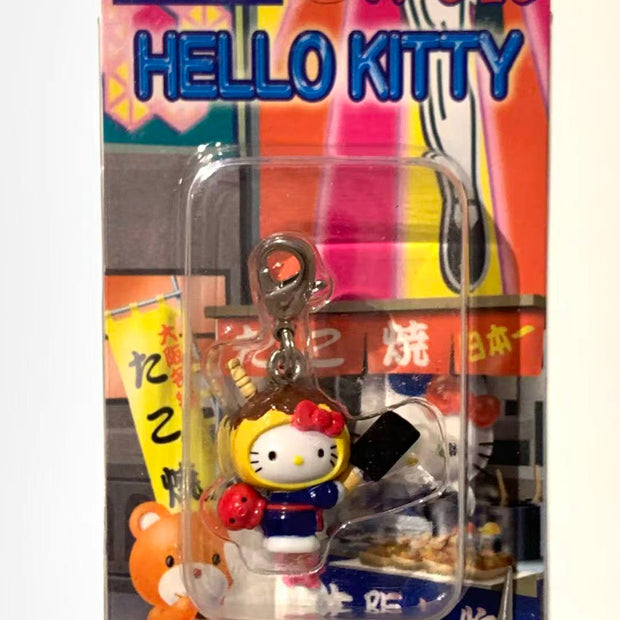 Hello Kitty Gotochi Keychain-2003 Osaka (大阪府) Takoyaki – Japan Exclusive Vintage Keychain
