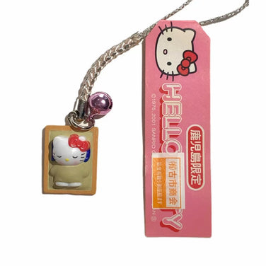 Hello Kitty Gotochi Keychain 2001 Kagoshima Sand Bath Japan Limited Sanrio Charm VintageHello Kitty Gotochi Keychain 2001 Kagoshima Sand Bath Japan Limited Sanrio Charm Vintage
