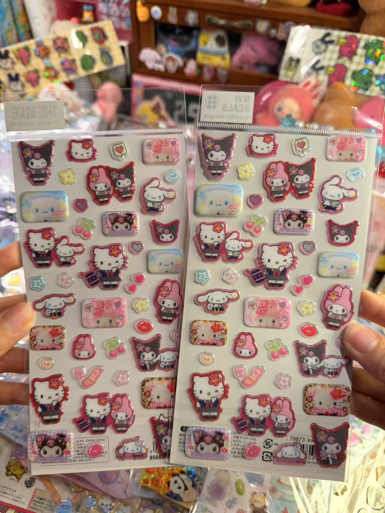 Heisei Retro uniform kitty stickers
