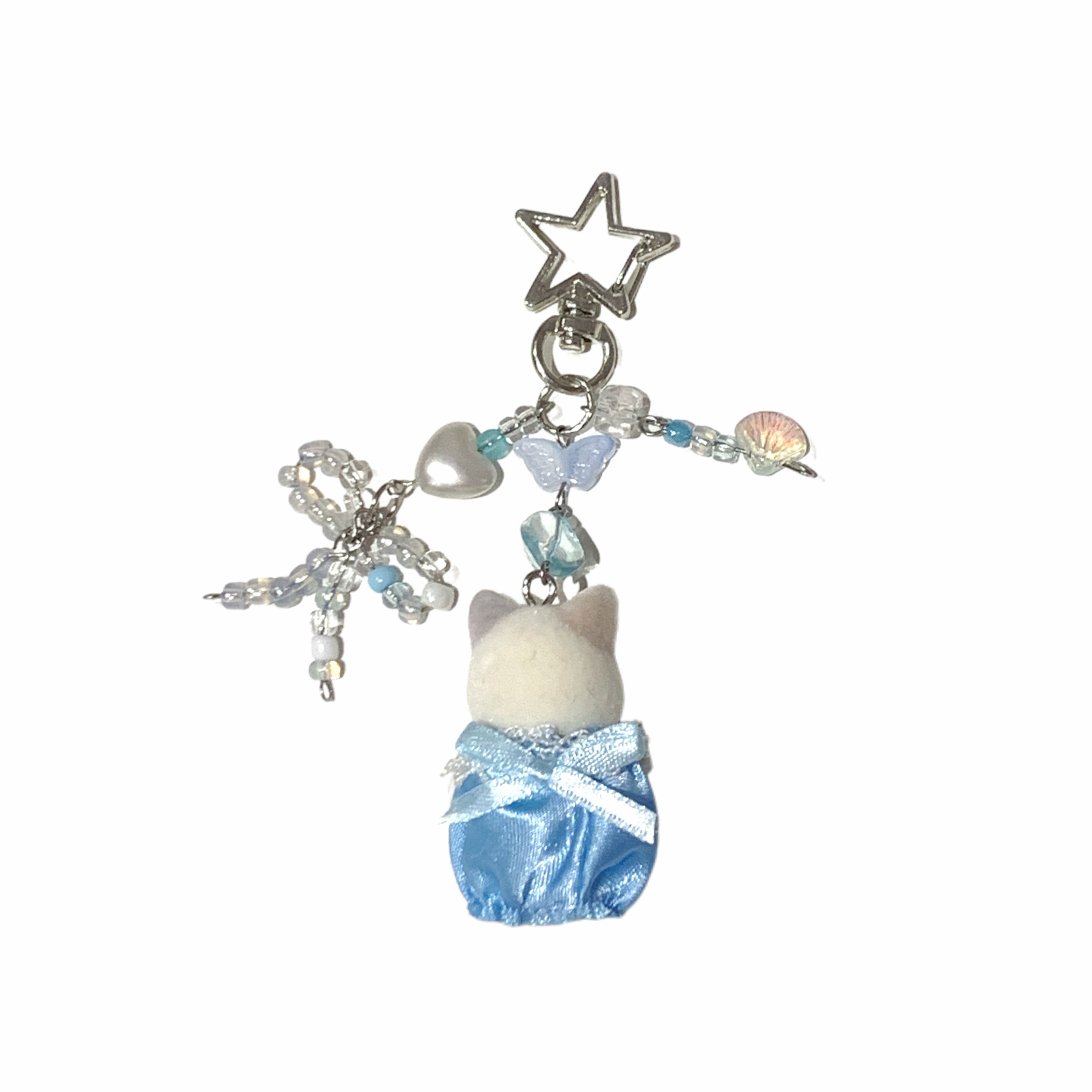 Sylvanian Families Handmade Keychain – Latte Cat Baby