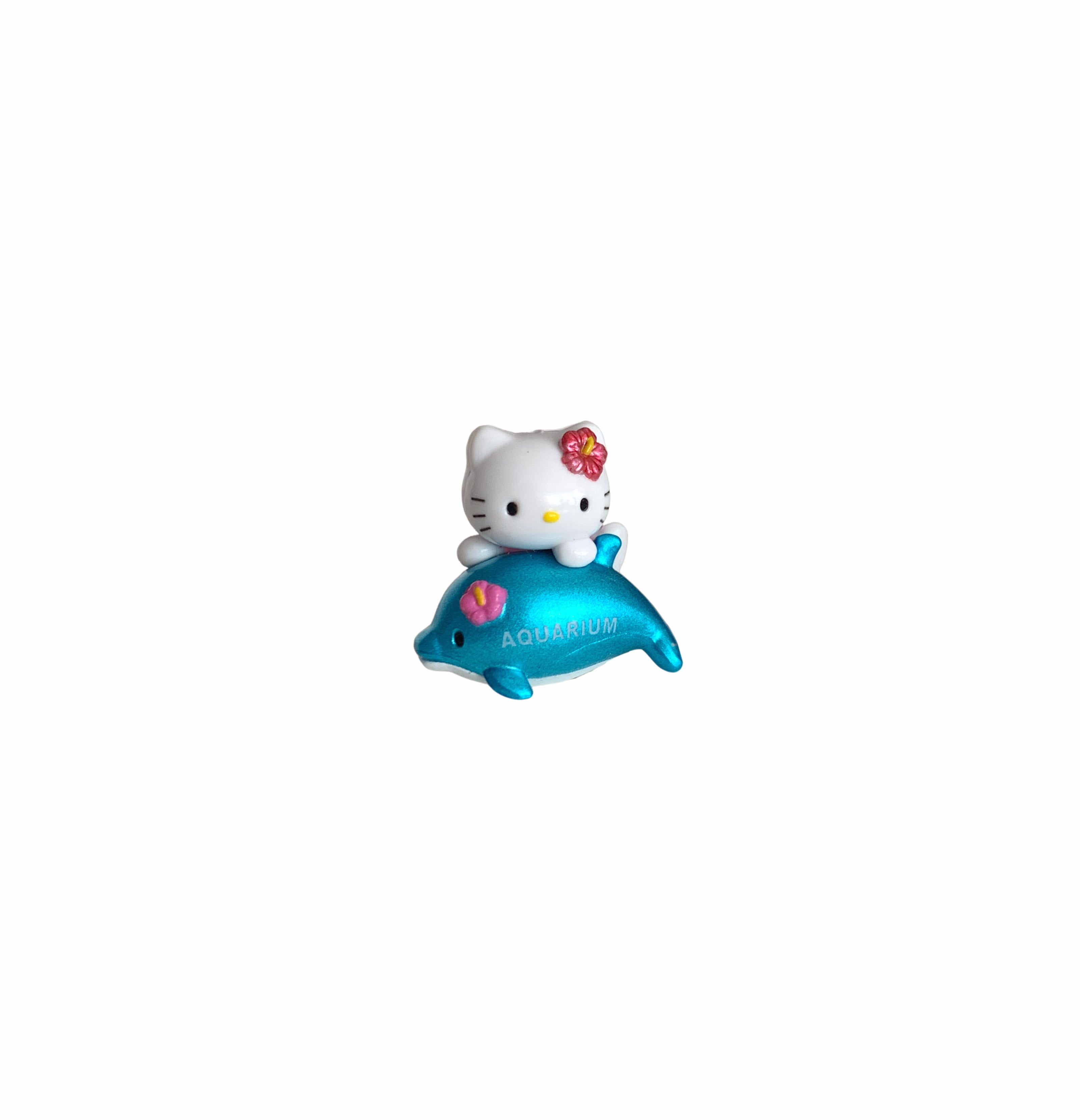Hello Kitty Gotochi Keychain (with strap) – 2007 Aquarium Dolphin – Japan Exclusive Vintage