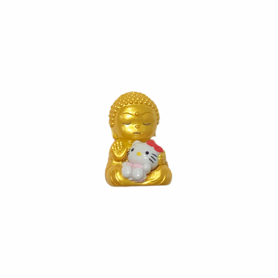 Hello Kitty Gotochi Keychain （with strap） –2008 Nara Great Buddha – Japan Exclusive Vintage
