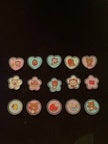 Korilakkuma & Rilakkuma Cherry Sparkly Marble Sticker Flakes