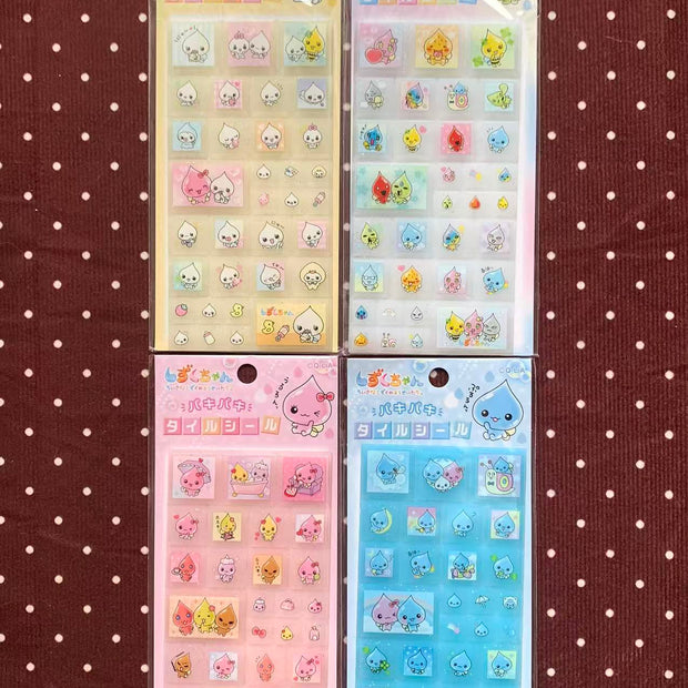 Heisei Retro Shizuku-chan Tile Stickers