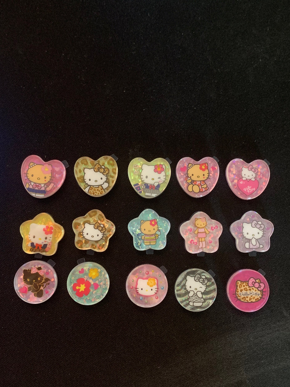 Hello Kitty Sparkly Crystal Marble Sticker Flakes – 15 Pieces