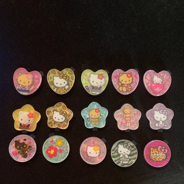 Hello Kitty Sparkly Crystal Marble Sticker Flakes – 15 Pieces
