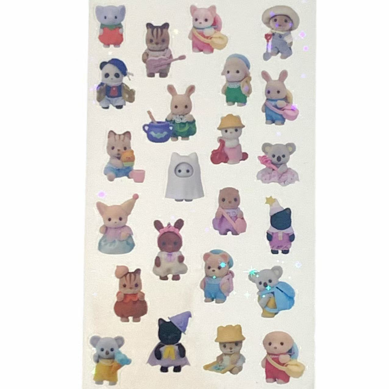 Sylvanian babies Sticker Sheet – Forest Family Vintage Series