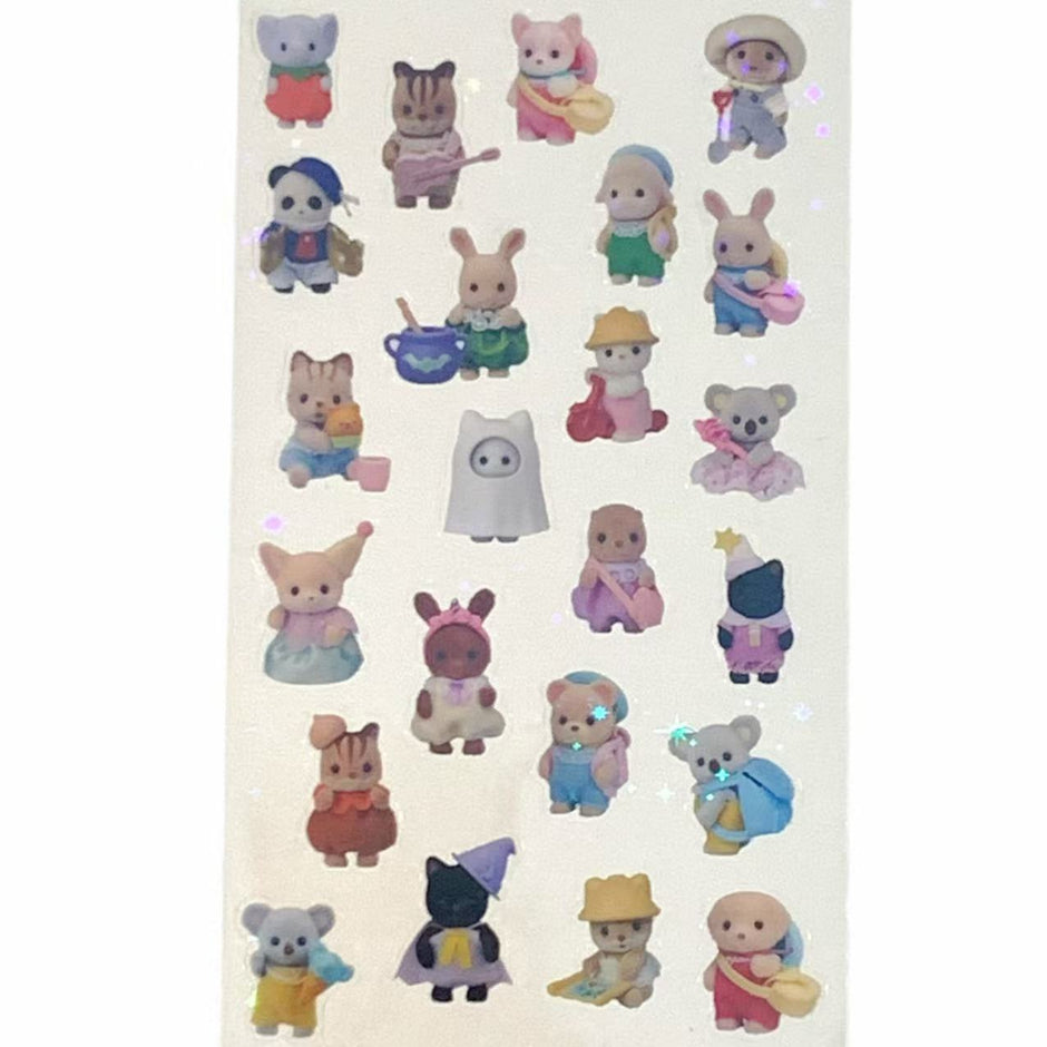 Sylvanian babies Sticker Sheet – Forest Family Vintage Series