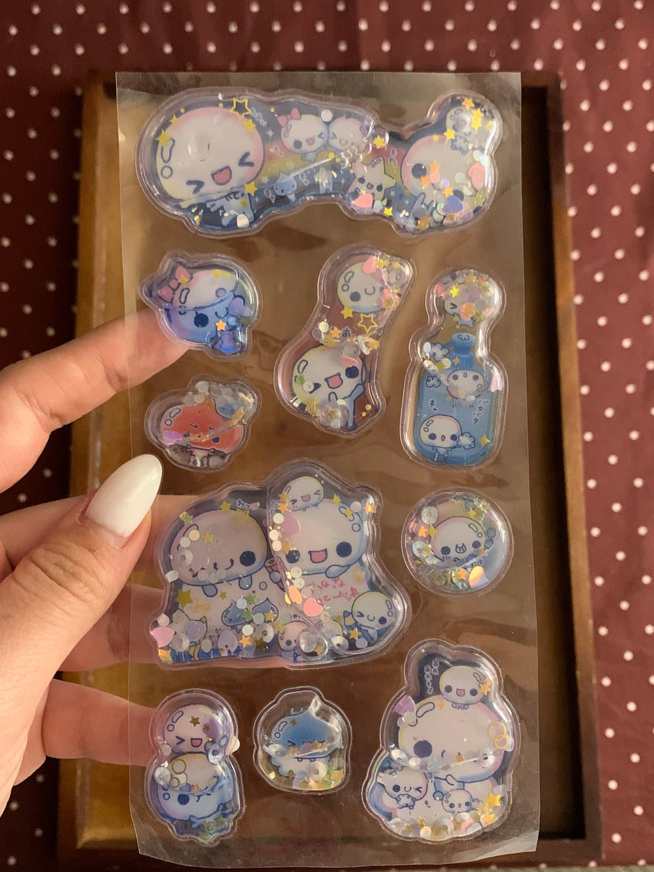 Heisei Retro Awawa-chan Water-in Stickers-001