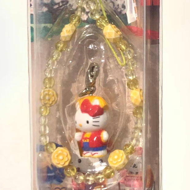 Hello Kitty Gotochi Keychain – 2001 Ibaraki (茨城県) Monk – Japan Exclusive Vintage