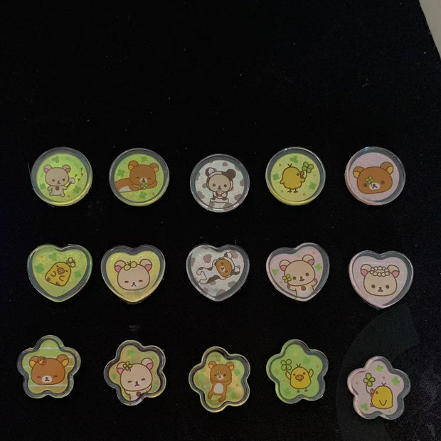 Korilakkuma & Rilakkuma Clove Sparkly Marble Sticker Flakes
