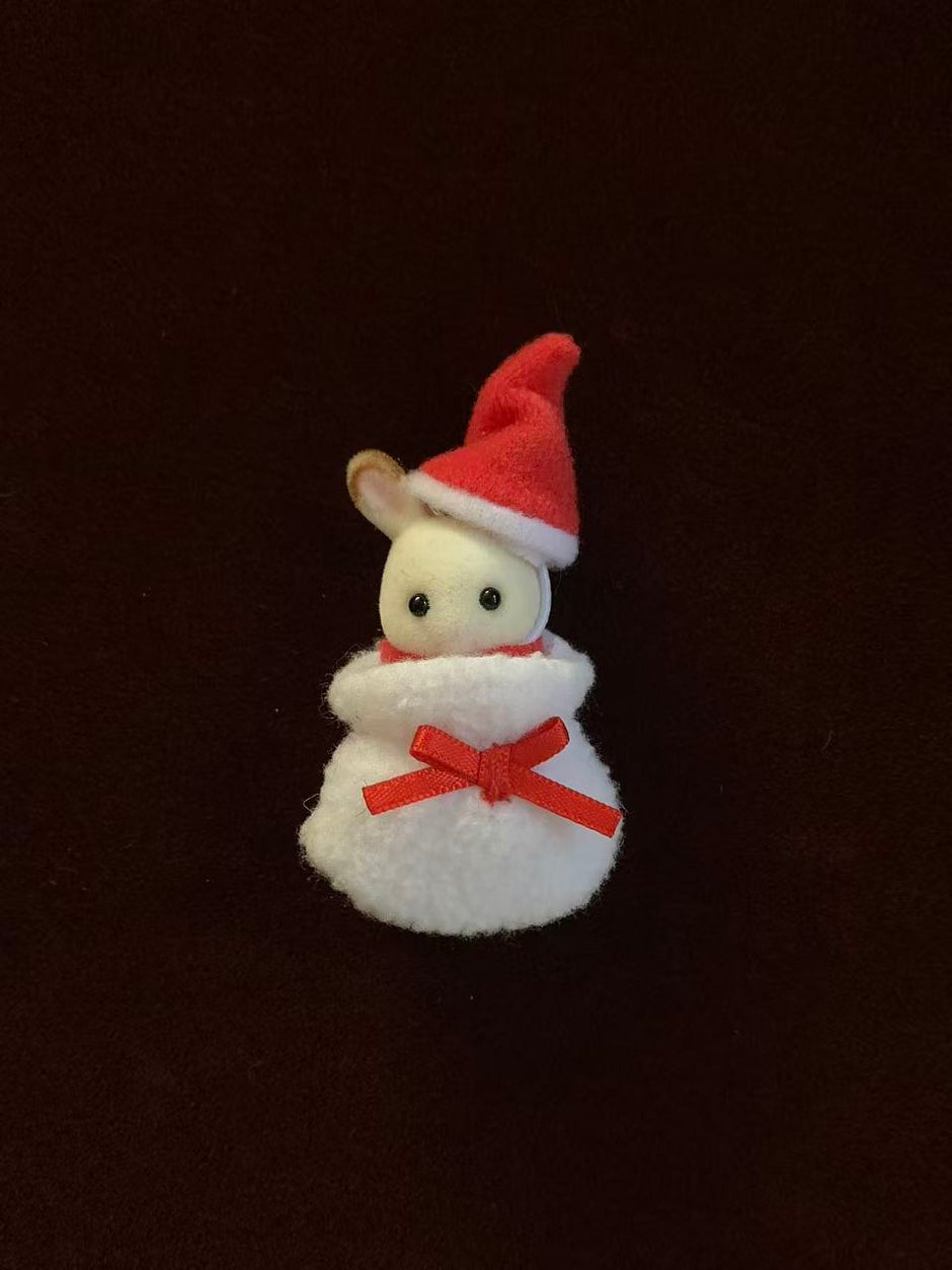 Calico critters Chocolate Rabbit Baby Christmas