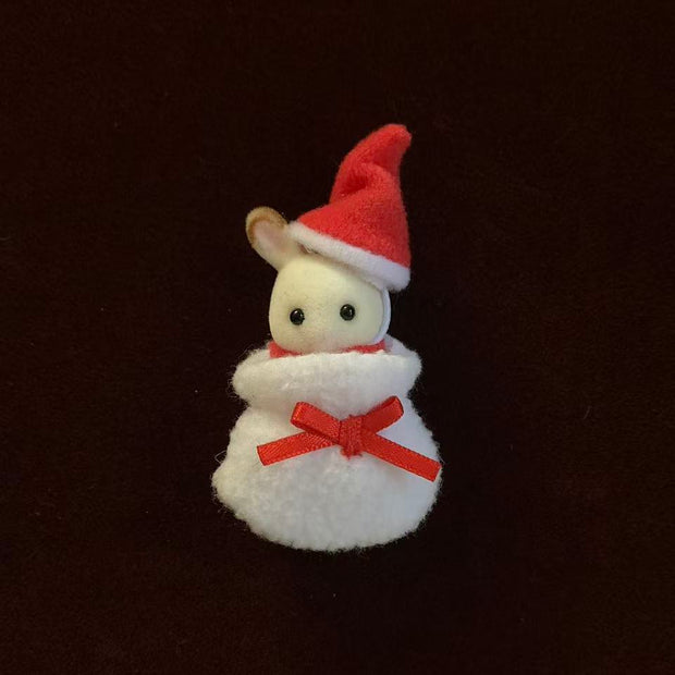Calico critters Chocolate Rabbit Baby Christmas