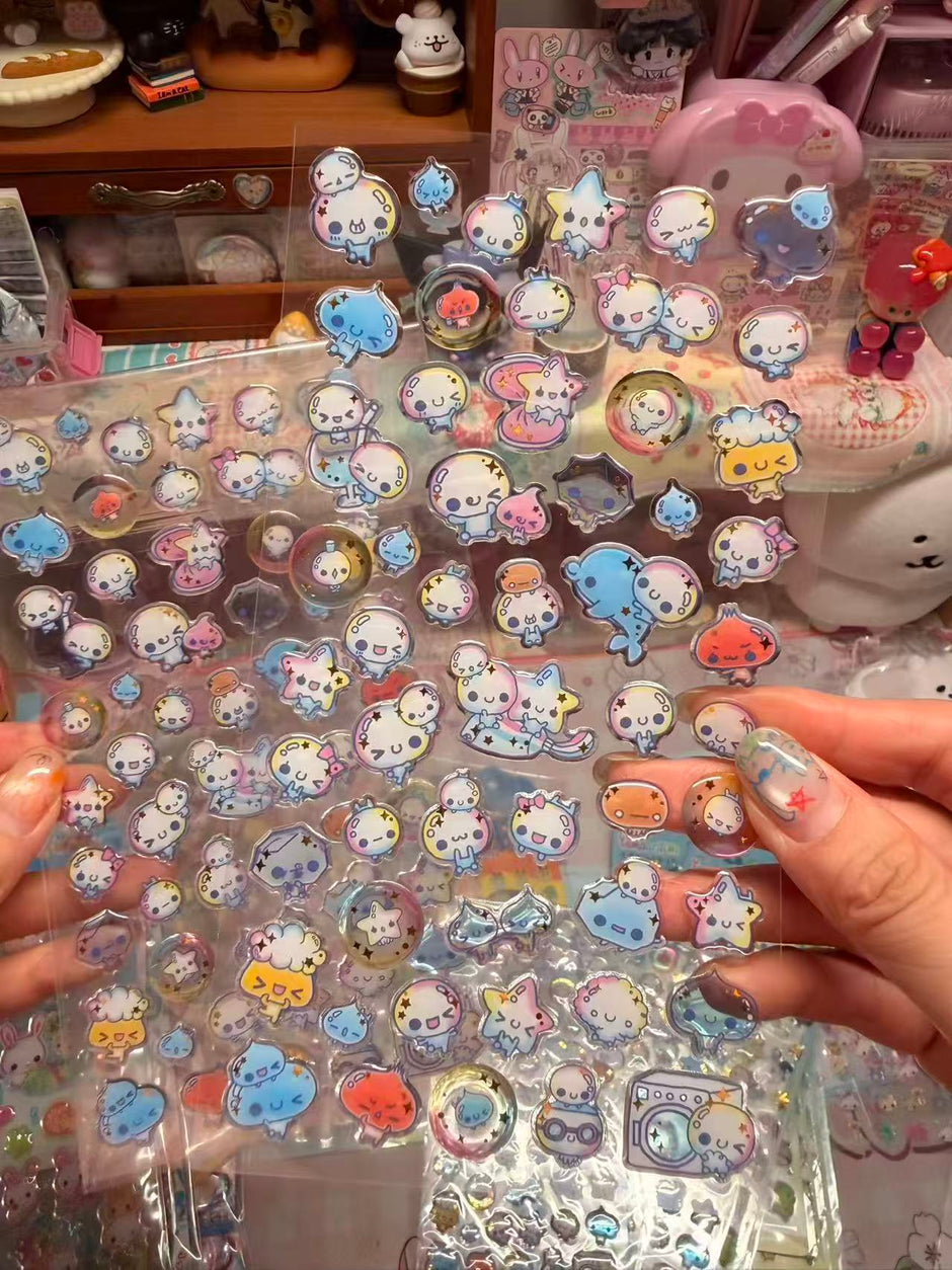 Heisei Retro Awawa-chan stickers