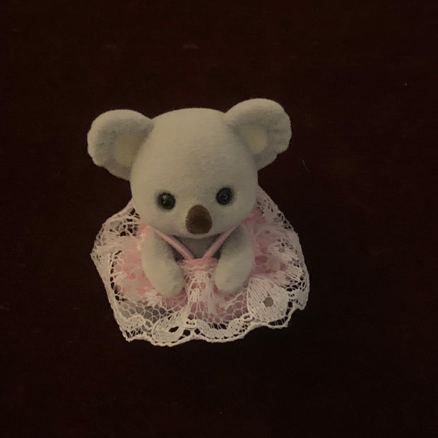 Calico critters Koala Baby Pink Dress