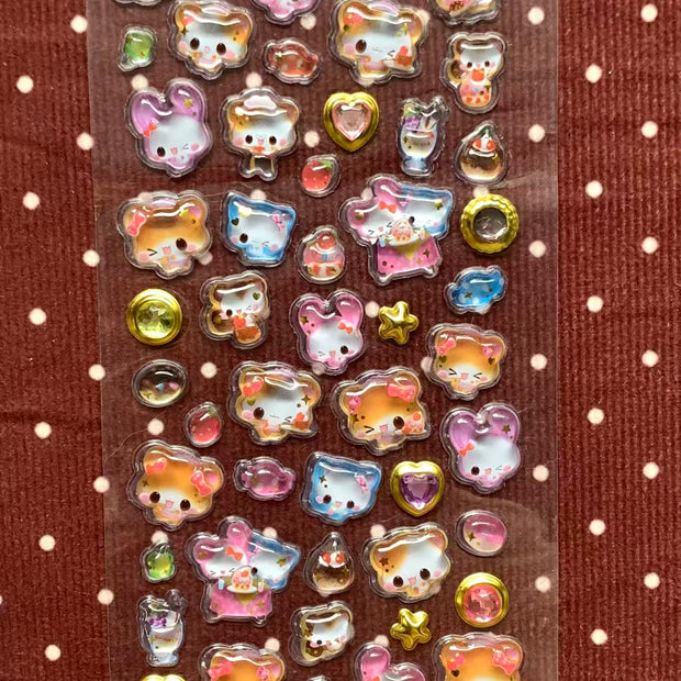 Heisei Retro Ham Ham Cafe bonbon drop Stickers