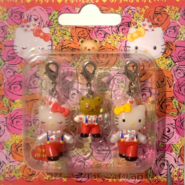 Hello Kitty Gotochi Set – 2001 Osaka Monogatari (大阪物語) – Japan Exclusive 3-Charm Vintage Set