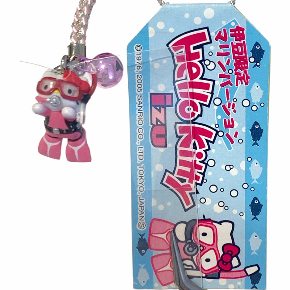 Hello Kitty Gotochi Keychain (with strap) – 2005 Izu (伊豆) Marine Diving – Japan Exclusive Vintage