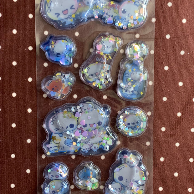 Heisei Retro Awawa-chan Water-in Stickers-001