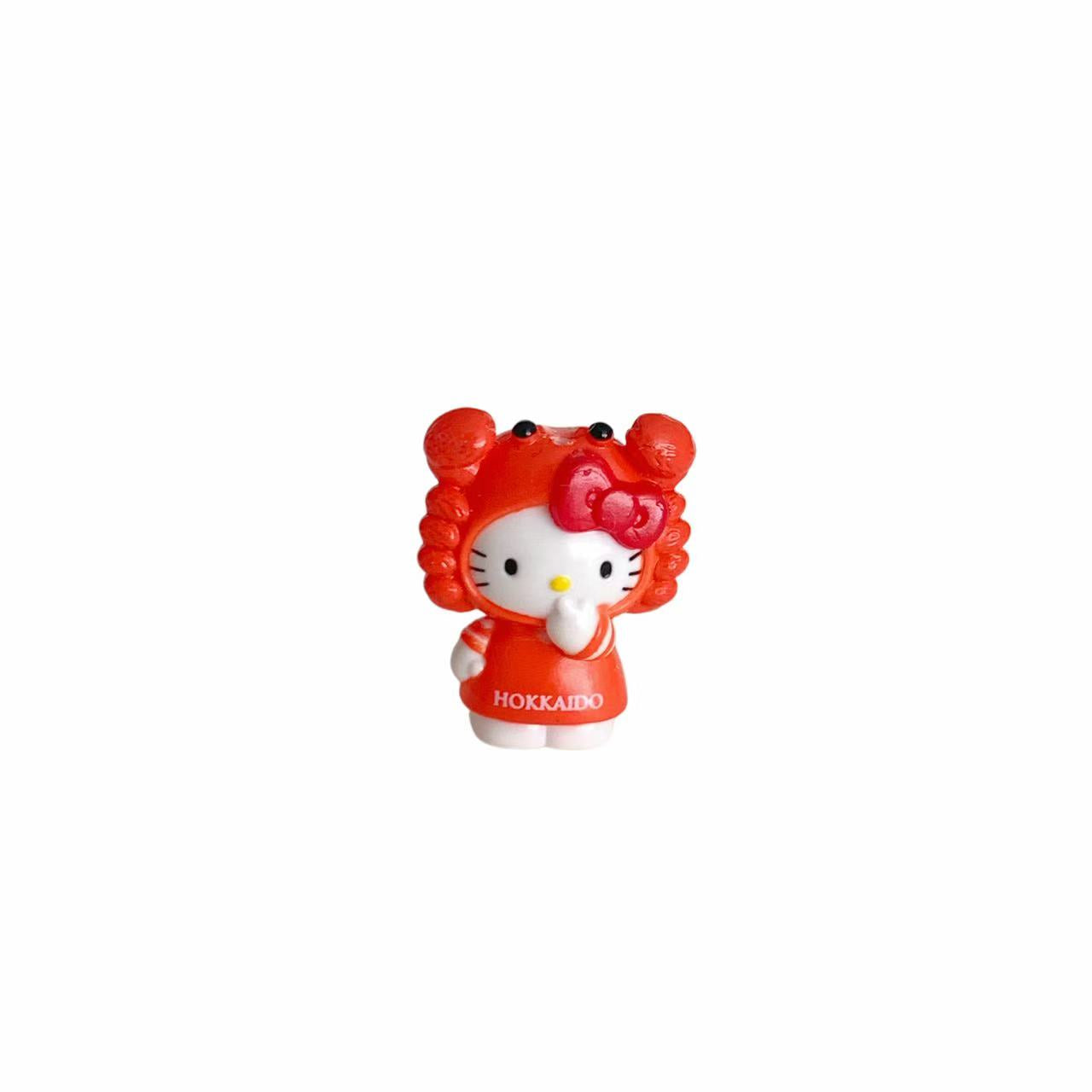 Hello Kitty Gotochi Keychain (with strap) – 2002 Hokkaido Crab – Japan Exclusive Vintage
