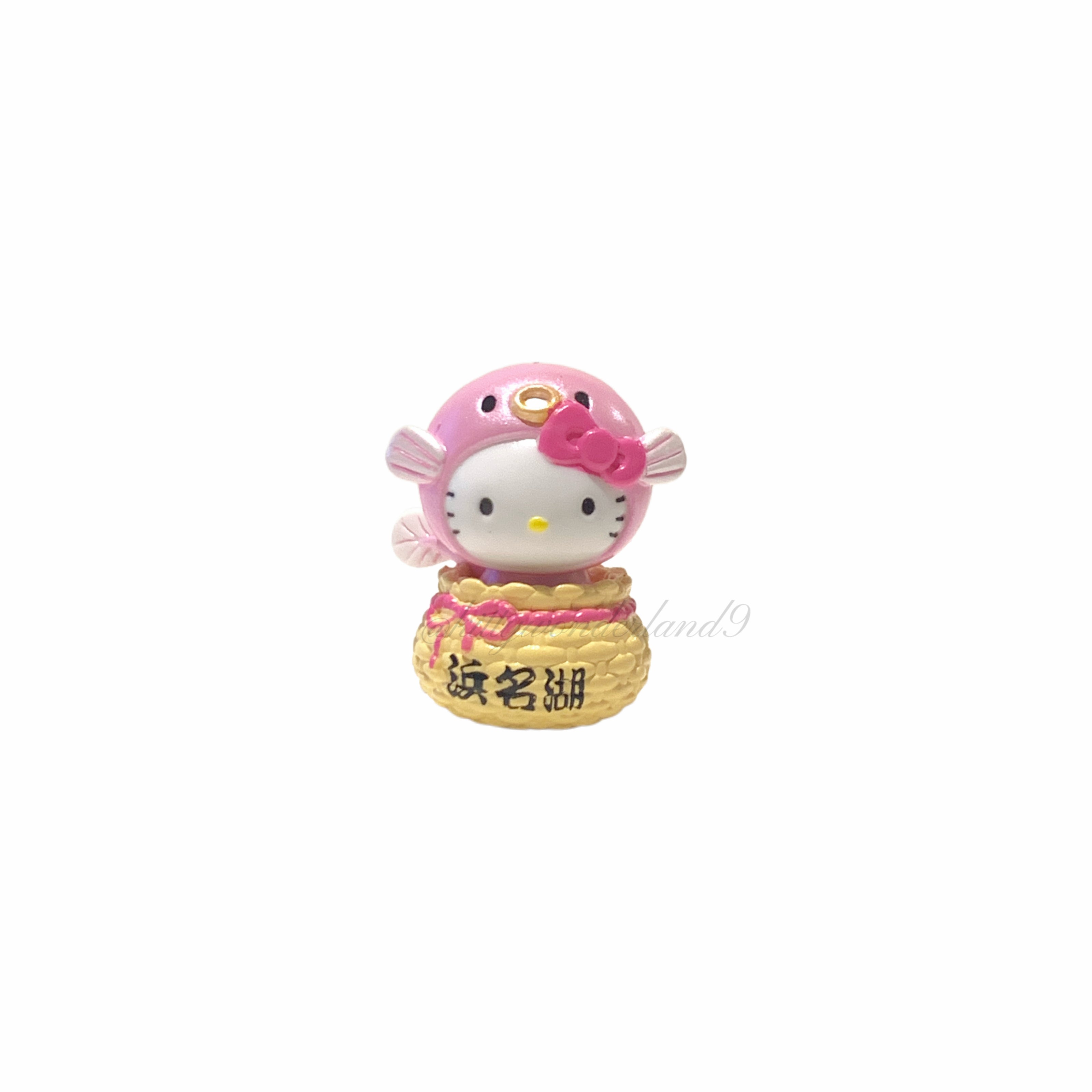 Hello Kitty Gotochi Keychain – 2005 Shizuoka (静岡県) Hamanako Lake Eel Basket – Japan Exclusive Vintage