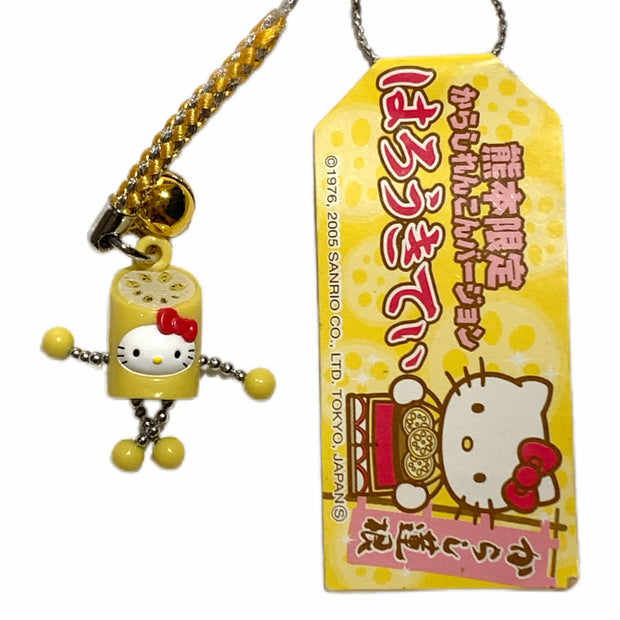 Hello Kitty Gotochi Keychain 2005 Kumamoto Karashi Renkon Japan Limited Sanrio Vintage