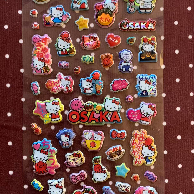 Vintage Sanrio Hello Kitty Osaka Limited Stickers 2020
