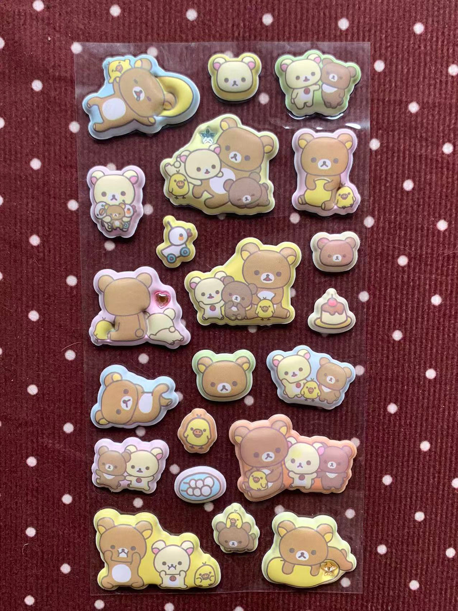 Rilakkuma & Friends Puffy Stickers