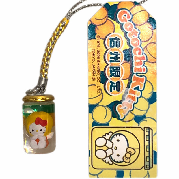 Hello Kitty Gotochi Keychain 2008 Kochi Buntan Pomelo Japan Limited Sanrio Vintage