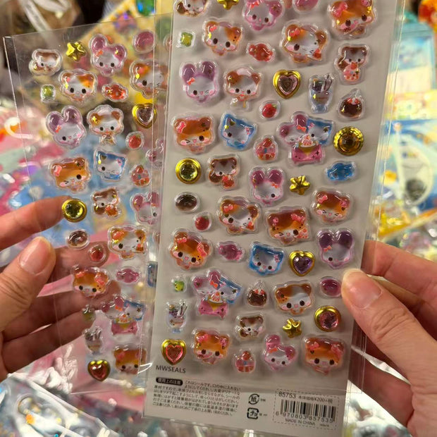 Heisei Retro Ham Ham Cafe bonbon drop Stickers