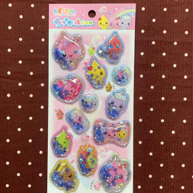 Heisei Retro Shizuku-chan Shaker Stickers