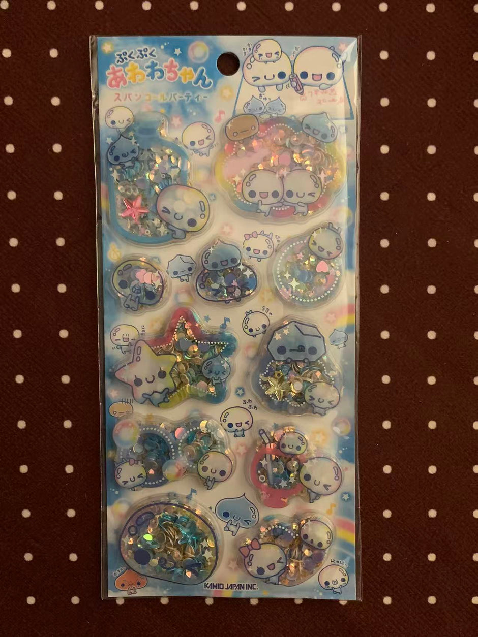 Heisei Retro Awawa-chan Shake Shake stickers