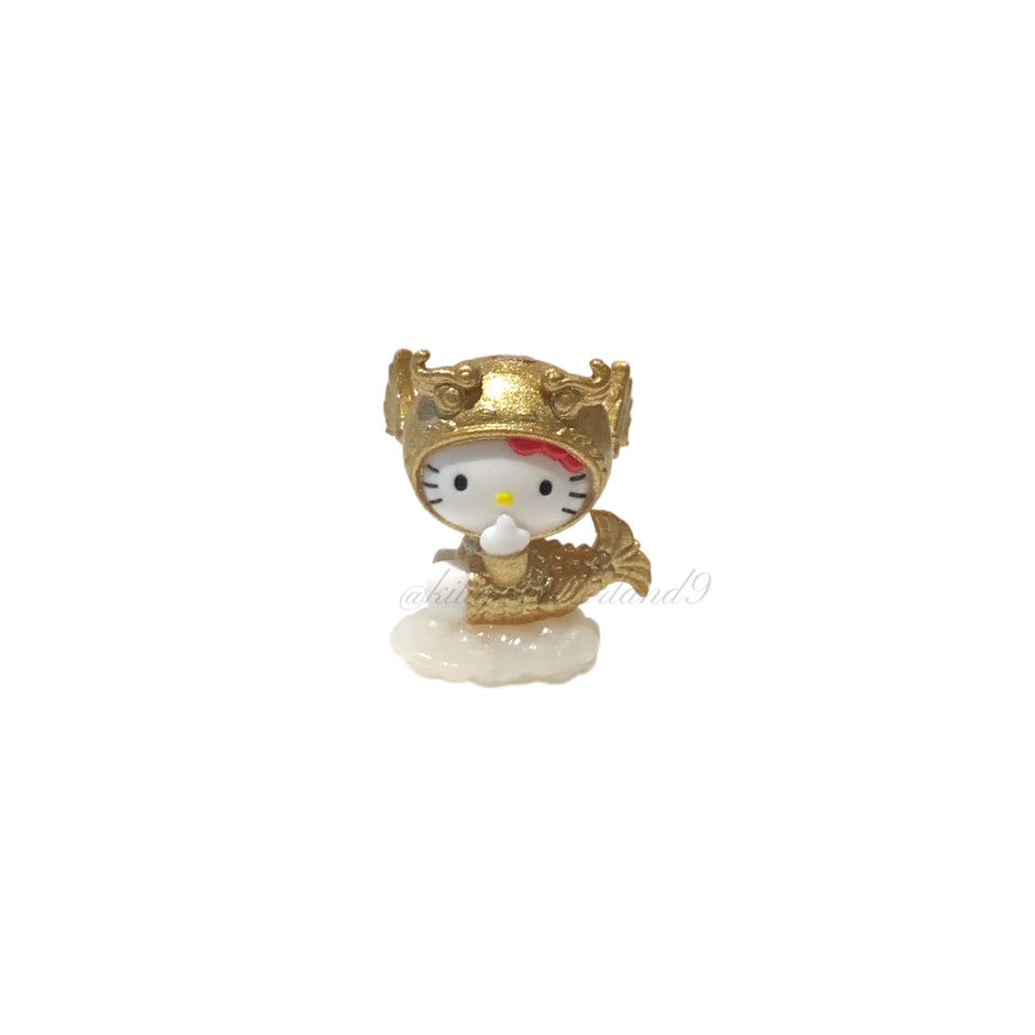 Hello Kitty Gotochi Keychain – 2003 Aichi (愛知県) Nagoya Castle Golden Shachihoko – Japan Exclusive Vintage