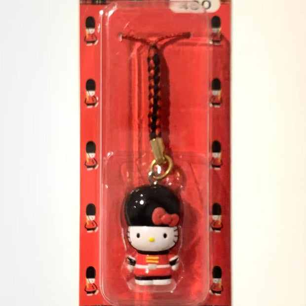 Hello Kitty Gotochi Keychain-2002 UK (イギリス) Royal Guard London – World Collection Series Japan Exclusive Vintage Keychain