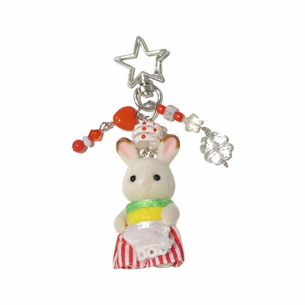 Sylvanian Families Handmade Keychain – Chocolate Rabbit
