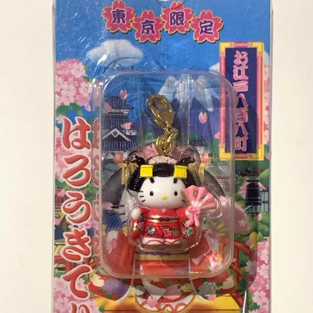 Hello Kitty Gotochi Keychain – 2004 Tokyo (東京都) Kabuki Actress – Japan Exclusive Vintage