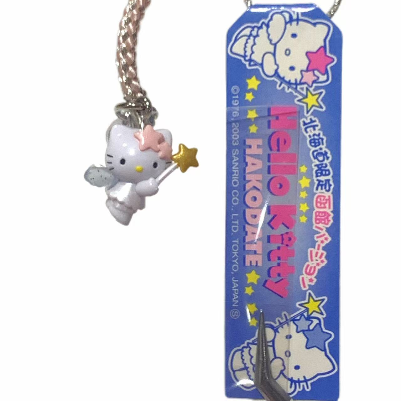 Hello Kitty Gotochi Keychain (with strap) – 2003 Hokkaido Hakodate Fairy – Japan Exclusive Vintage