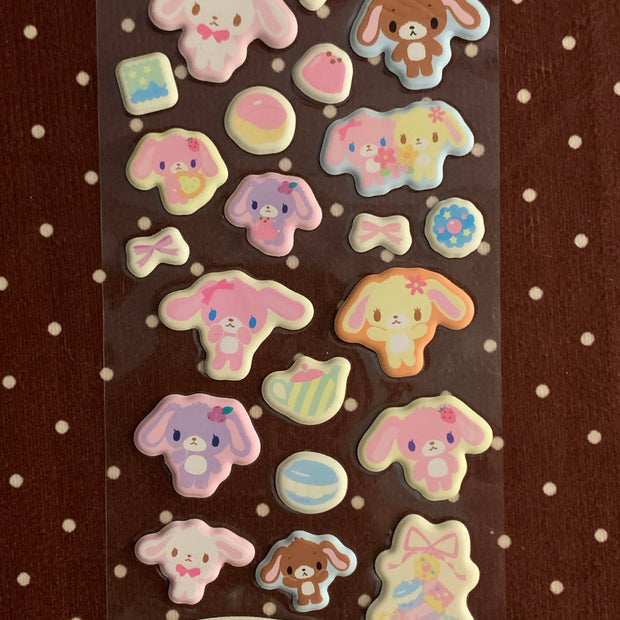 Sugar bunnies puffy stickers