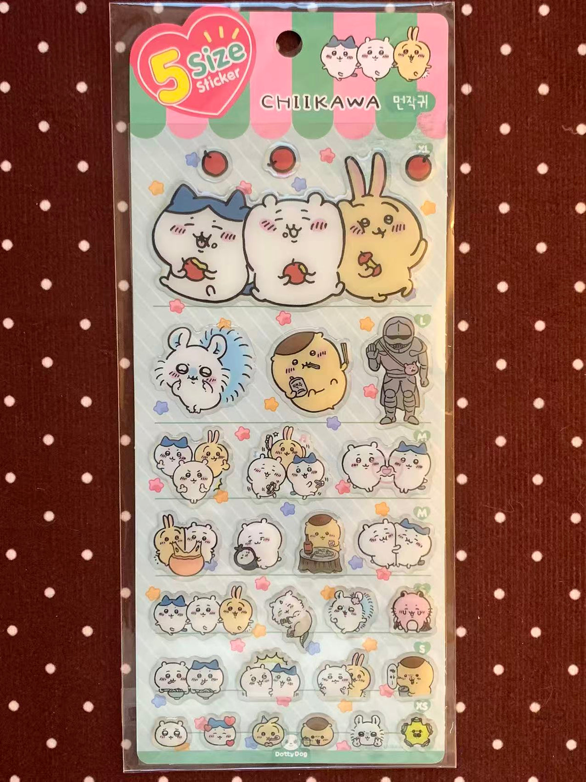 Chiikawa Friends 5-Size Sticker Sheet