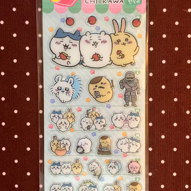 Chiikawa Friends 5-Size Sticker Sheet