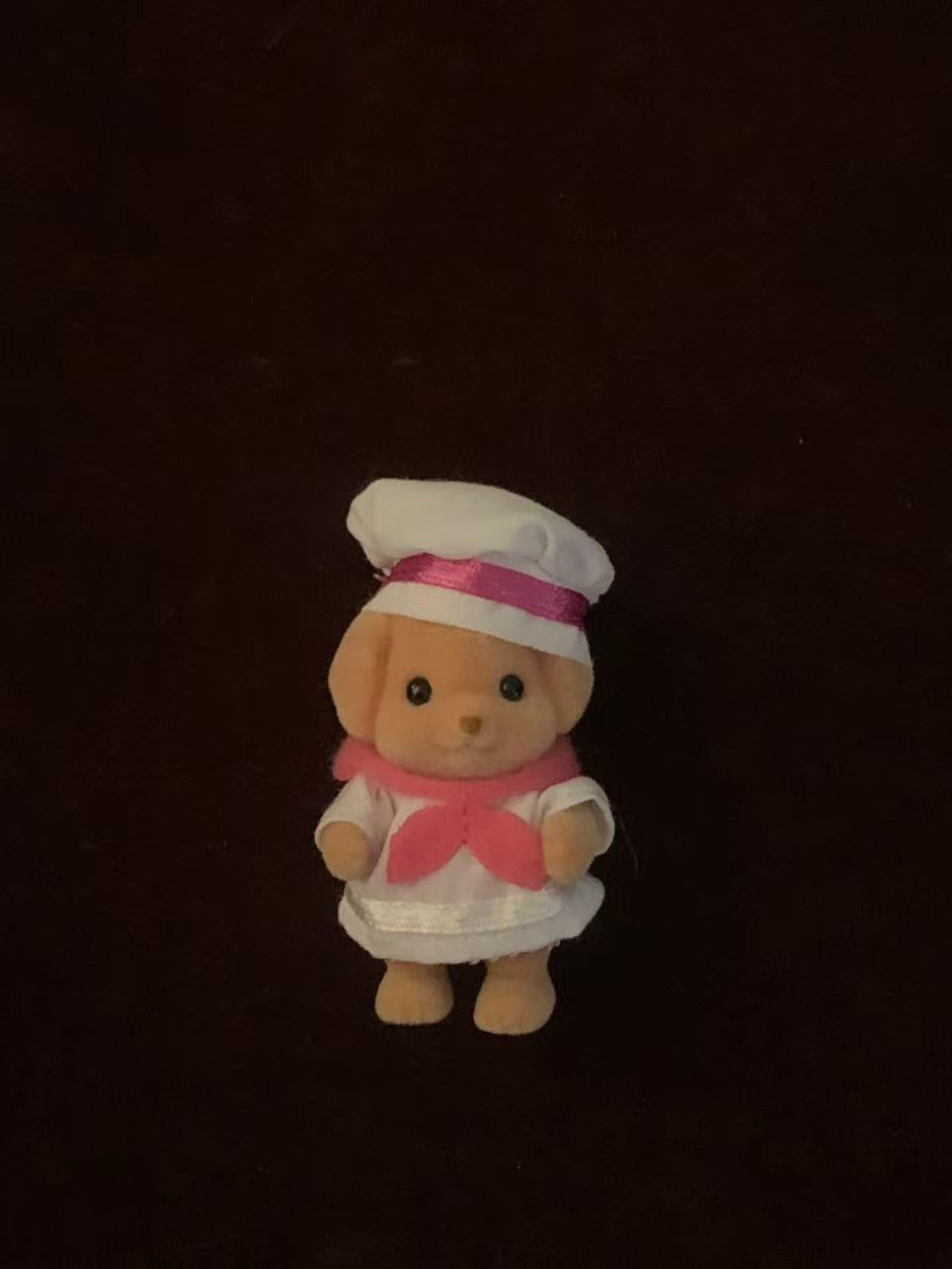 Calico critters Toy Poodle Chef