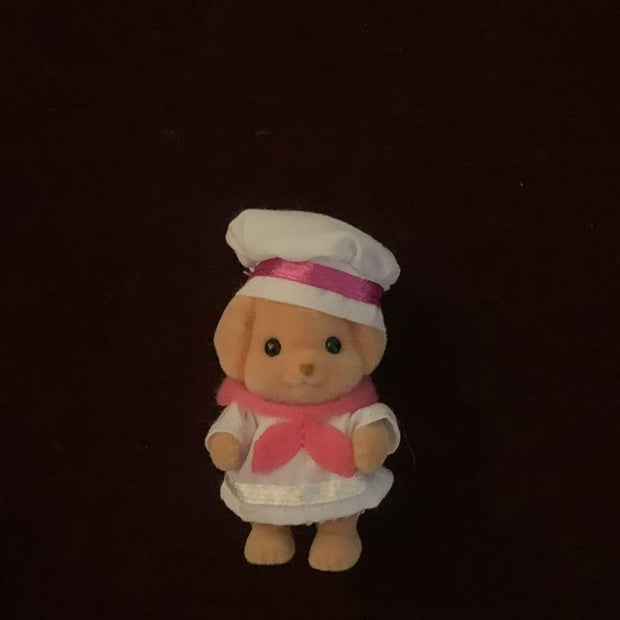 Calico critters Toy Poodle Chef
