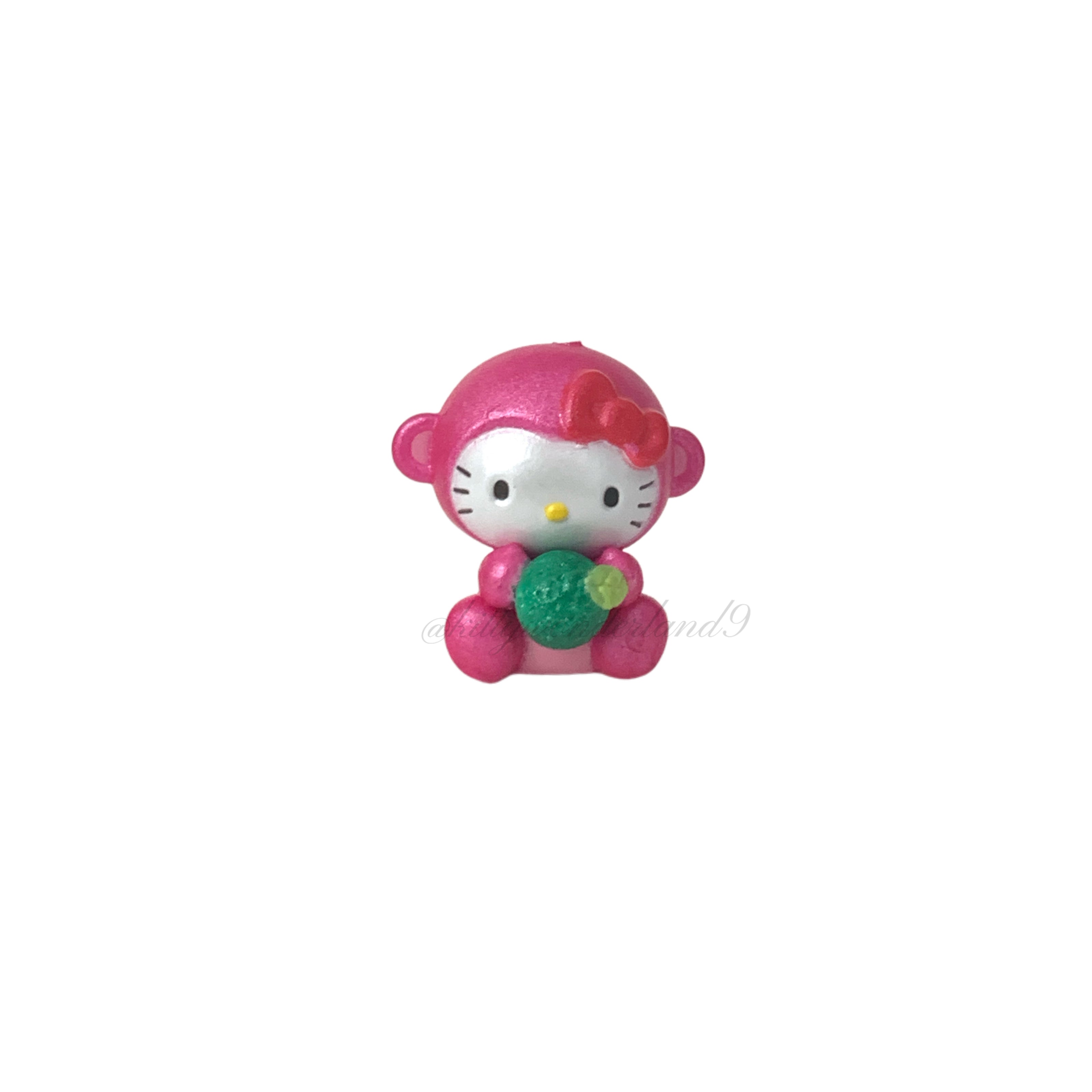 Hello Kitty Gotochi Keychain – 2004 Oita (大分県) Pink Monkey – Japan Exclusive Vintage Collectible
